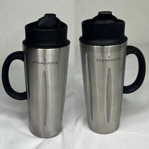 Vtg Starbucks Barista 2003 Stainless Steel 16oz Coffee French Press Travel Press